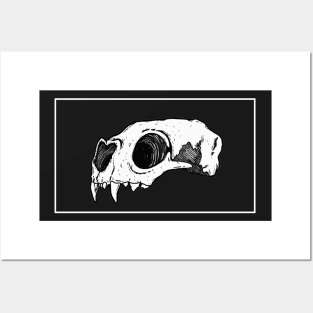 Cute Cat Skull Posters and Art